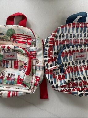 cath kidston guards mini backpack Unicorn for Kids, Pink Fashion front pocket and name tag Vintage Cath Kidston Mini Back